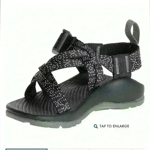 Kids CHACO ZX/1 ECOTREAD SANDAL- Hugs & Kisses pattern. Size 2 - Picture 2 of 8